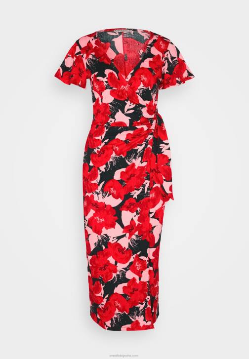 PN6V19 ženy Anna Field denní šaty červené/růžové