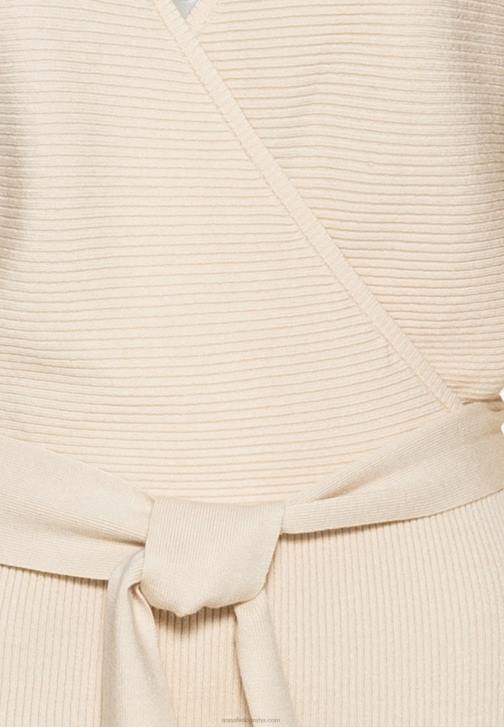 PN6V203 ženy Anna Field wrap v ausschnitt mini strickkleid mit grtel shift dress off white