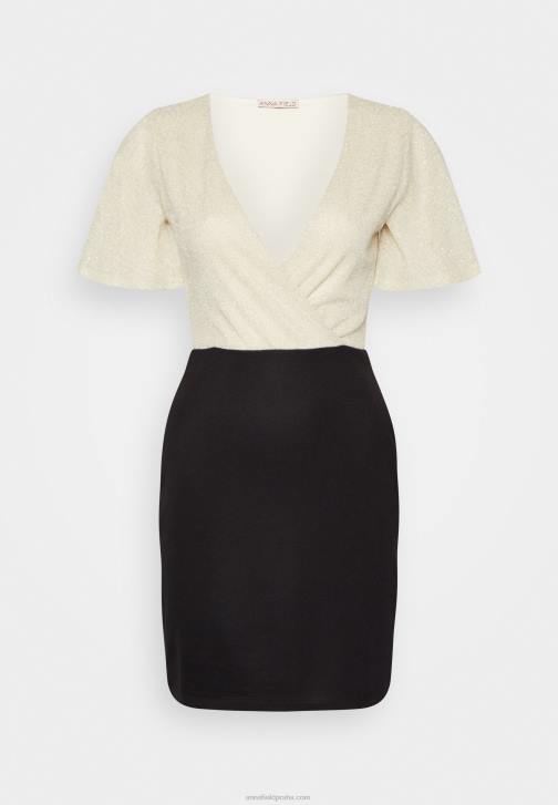 PN6V206 ženy Anna Field směnné šaty zlato/černé