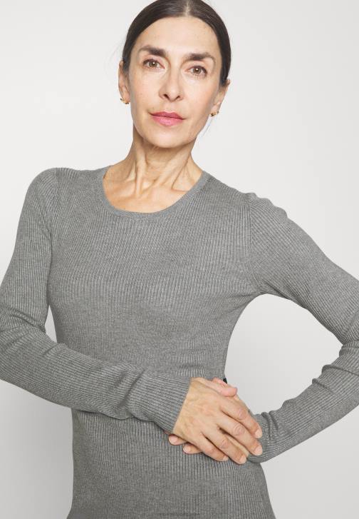 PN6V215 ženy Anna Field svetr melír světle šedá/černá