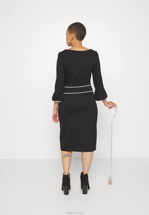 PN6V218 ženy Anna Field směnné šaty černé