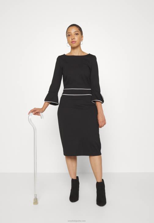 PN6V218 ženy Anna Field směnné šaty černé