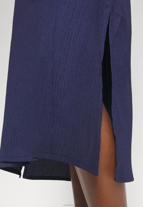 PN6V220 ženy Anna Field v přední plážové šaty maxi šaty modré