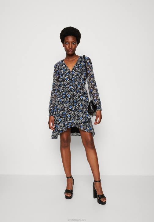 PN6V27 ženy Anna Field denní šaty černé/vícebarevné