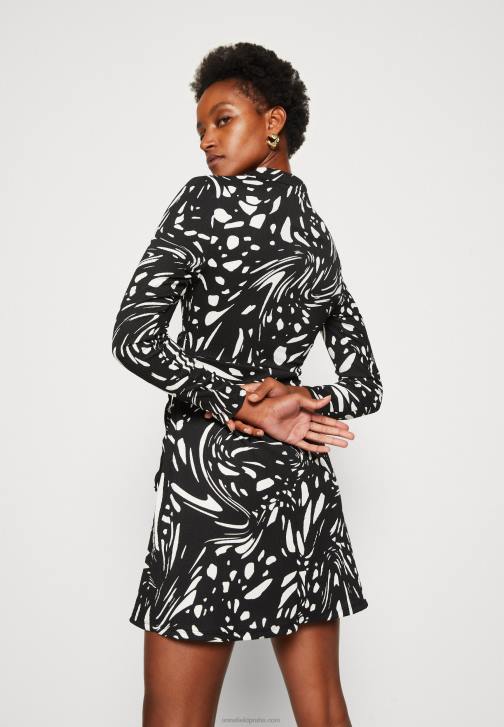 PN6V29 ženy Anna Field denní šaty černo/bílé