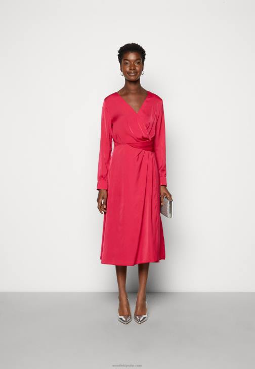 PN6V32 ženy Anna Field koktejlové společenské šaty červené