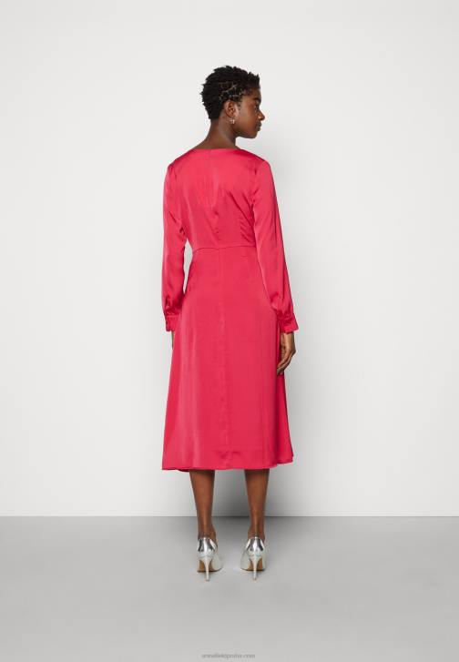 PN6V32 ženy Anna Field koktejlové společenské šaty červené