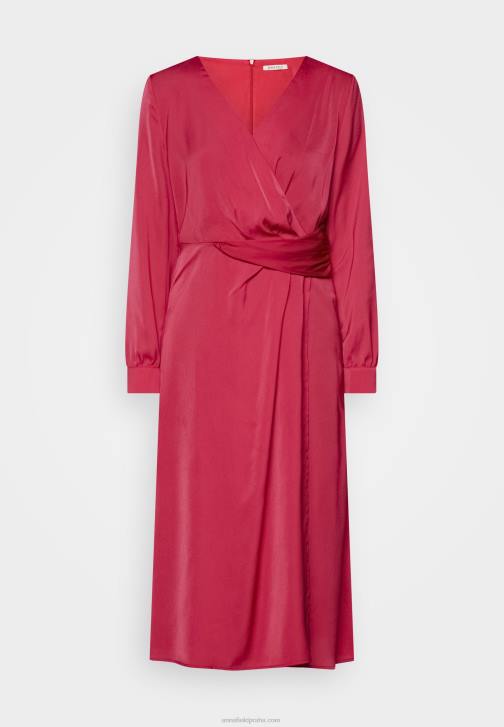 PN6V32 ženy Anna Field koktejlové společenské šaty červené