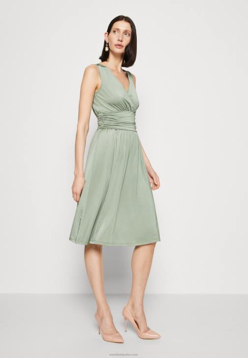 PN6V38 ženy Anna Field žerzejové šaty světle zelené