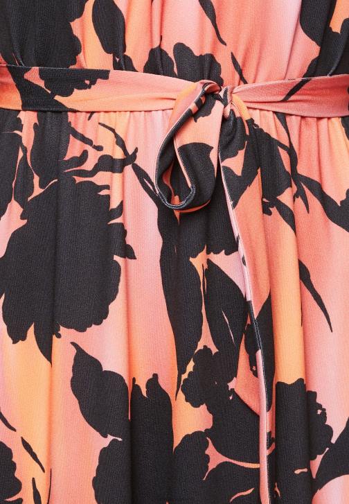 PN6V47 ženy Anna Field žerzejové šaty černo/oranžové