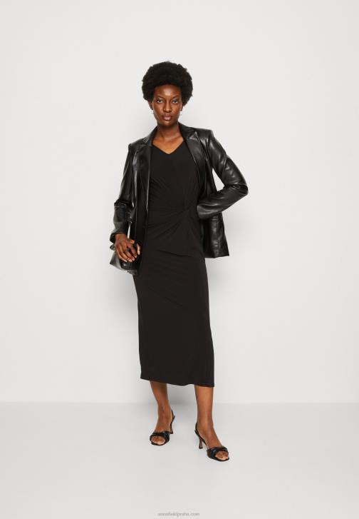 PN6V48 ženy Anna Field žerzejové šaty černé