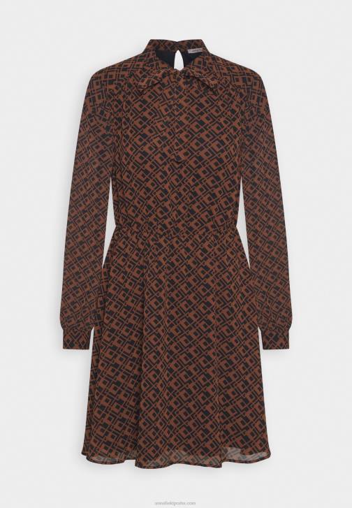 PN6V5 ženy Anna Field denní šaty černo/hnědé