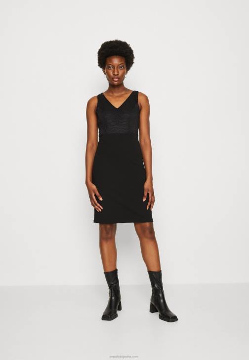 PN6V63 ženy Anna Field žerzejové šaty černé