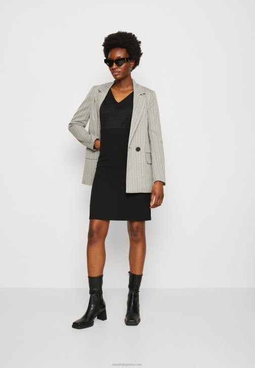 PN6V63 ženy Anna Field žerzejové šaty černé