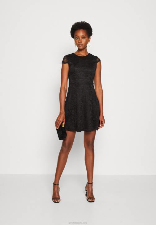 PN6V64 ženy Anna Field koktejlové společenské šaty černé