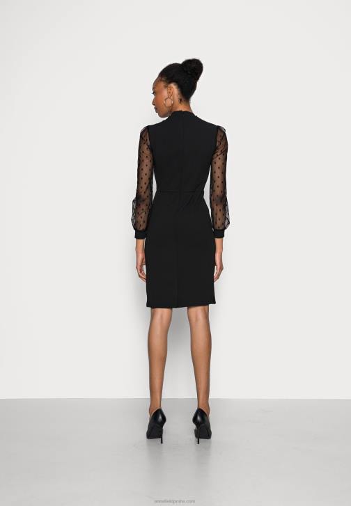 PN6V70 ženy Anna Field koktejlové společenské šaty černé