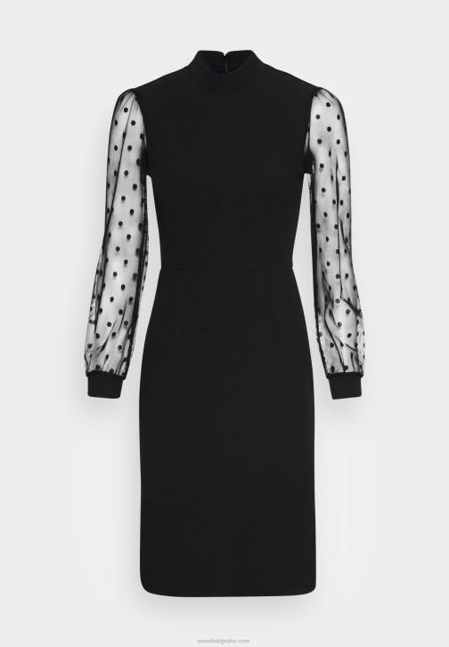 PN6V70 ženy Anna Field koktejlové společenské šaty černé