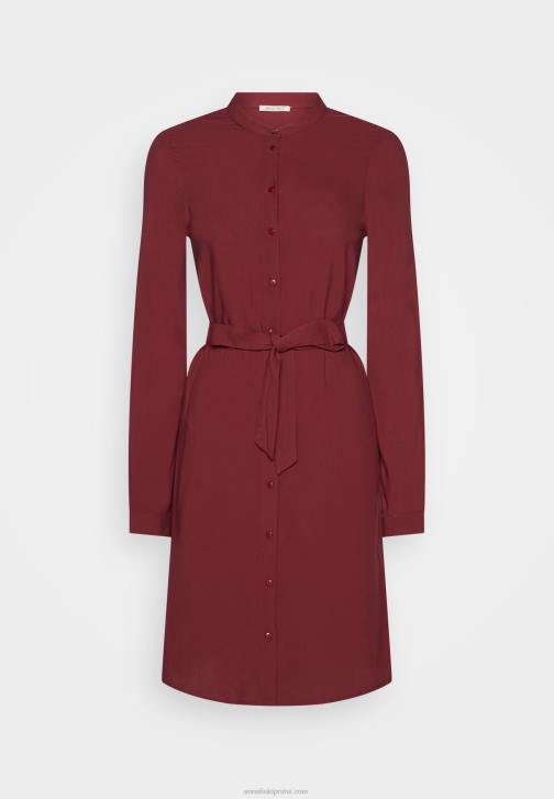 PN6V84 ženy Anna Field košilové šaty tmavě červené