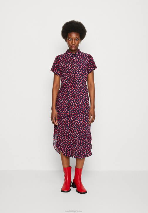 PN6V91 ženy Anna Field košilové šaty tmavě modrá/červená