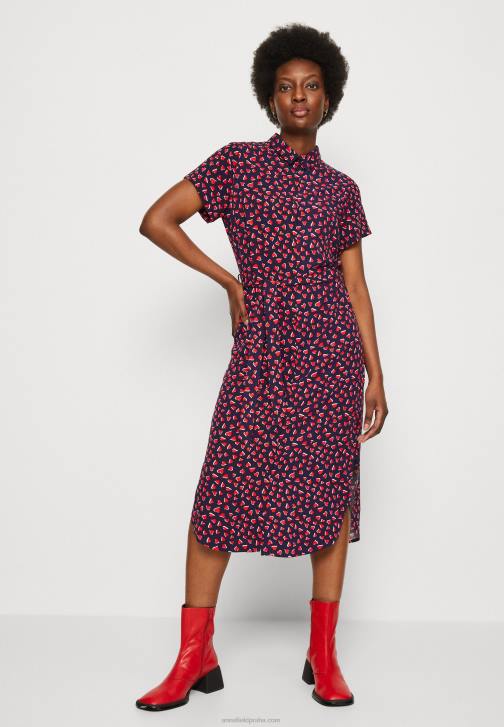 PN6V91 ženy Anna Field košilové šaty tmavě modrá/červená