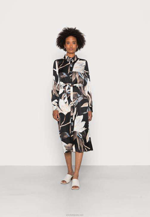 PN6V93 ženy Anna Field košilové šaty černé/vícebarevné