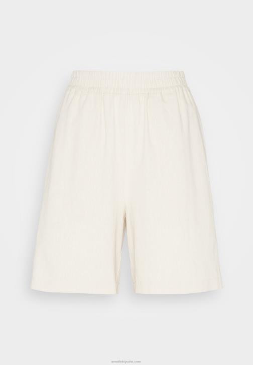 PN6V857 ženy Anna Field šortky ze směsi lnu béžové