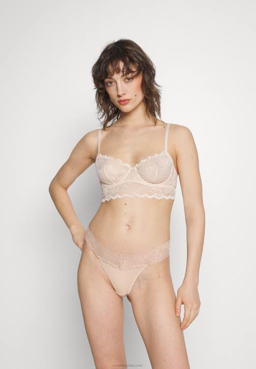 PN6V1000 ženy Anna Field 5 balení tanga bílá/nahá