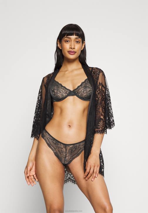 PN6V1006 ženy Anna Field 5 balení tanga černá