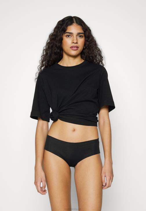 PN6V1016 ženy Anna Field Balení 7 černých slipů