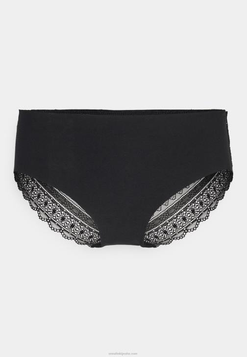 PN6V1016 ženy Anna Field Balení 7 černých slipů