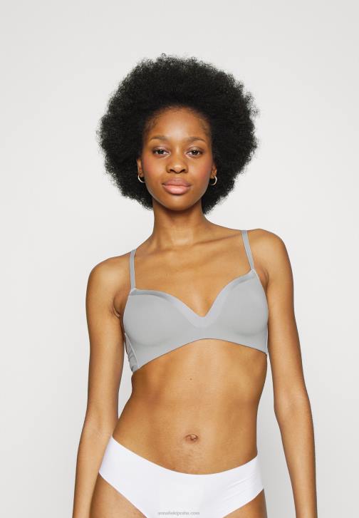 PN6V915 ženy Anna Field edison 2 balení bez drátěná tričková podprsenka bílá/šedá