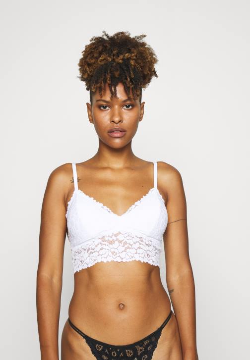 PN6V921 ženy Anna Field stella 2pp trojúhelník bralette trojúhelníková podprsenka bílá