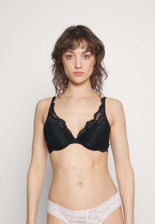 PN6V933 ženy Anna Field 2 balení podprsenky s kosticí černá/bílá