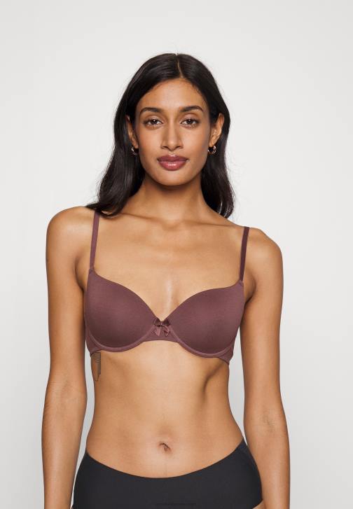 PN6V944 ženy Anna Field 3balení podprsenky s tričkem černá/nahá/hnědá