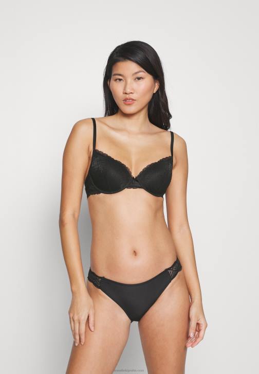 PN6V948 ženy Anna Field 2 balení podprsenky s kosticí černá/nahá