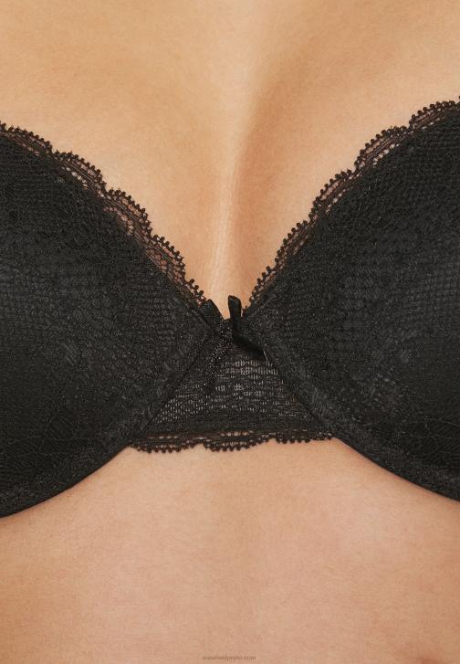 PN6V948 ženy Anna Field 2 balení podprsenky s kosticí černá/nahá