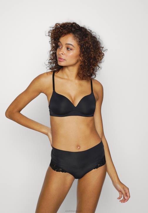 PN6V989 ženy Anna Field jalovcové 3pp kalhotky s vysokým pasem černé