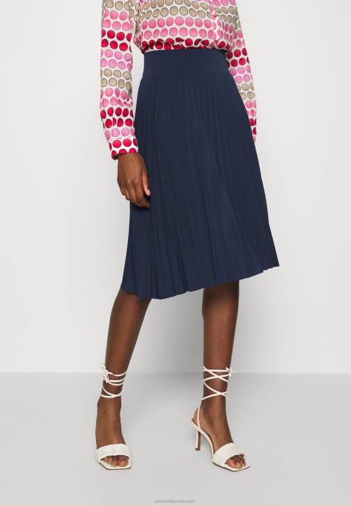 PN6V774 ženy Anna Field plisse a-line minisukně a-line sukně námořní modrá