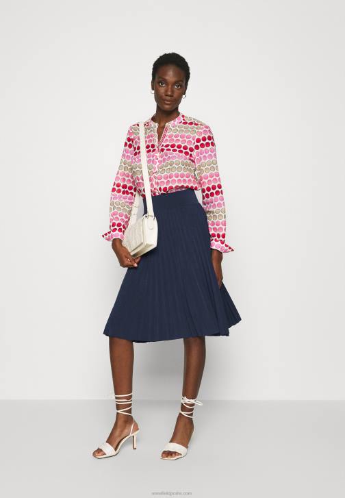 PN6V774 ženy Anna Field plisse a-line minisukně a-line sukně námořní modrá