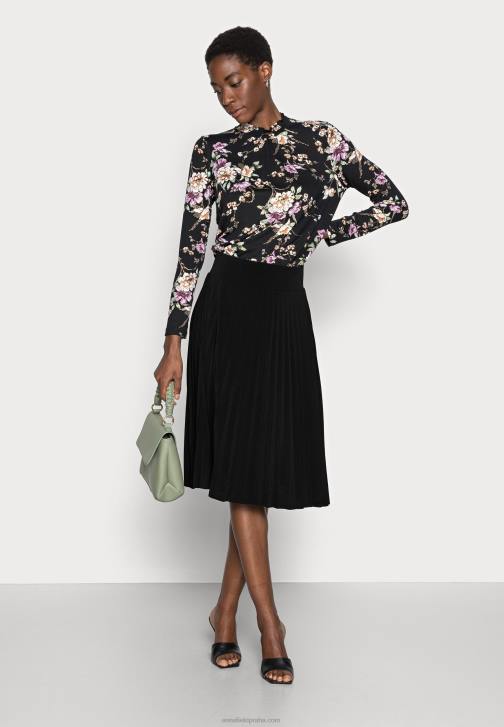 PN6V776 ženy Anna Field plisse A-line minisukně A-line sukně černá