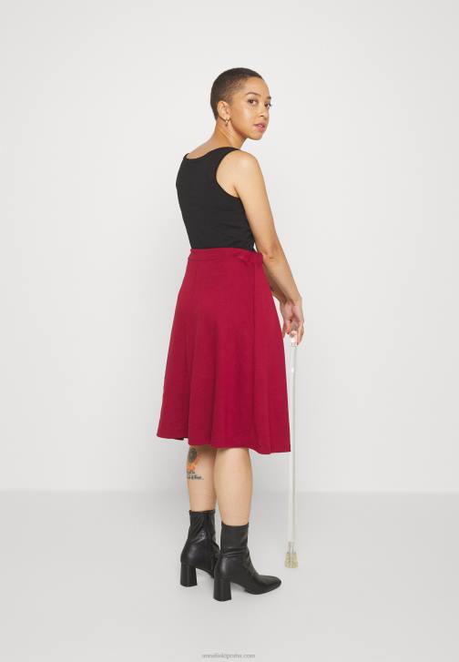 PN6V780 ženy Anna Field skládaná sukně červená