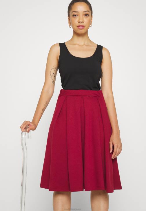PN6V780 ženy Anna Field skládaná sukně červená