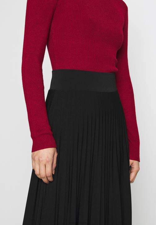 PN6V782 ženy Anna Field plisse A-line midi sukně A-line sukně černá