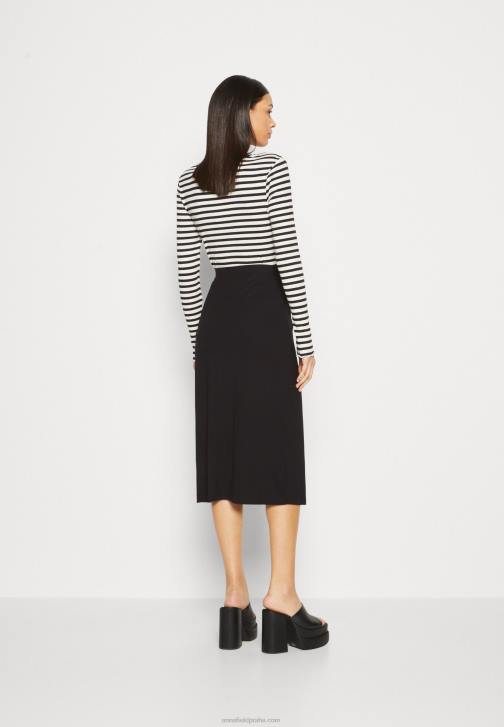 PN6V813 ženy Anna Field zavinovací sukně černá