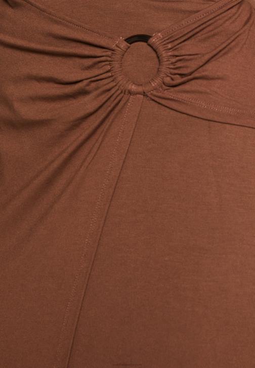 PN6V814 ženy Anna Field zavinovací sukně tmavě hnědá