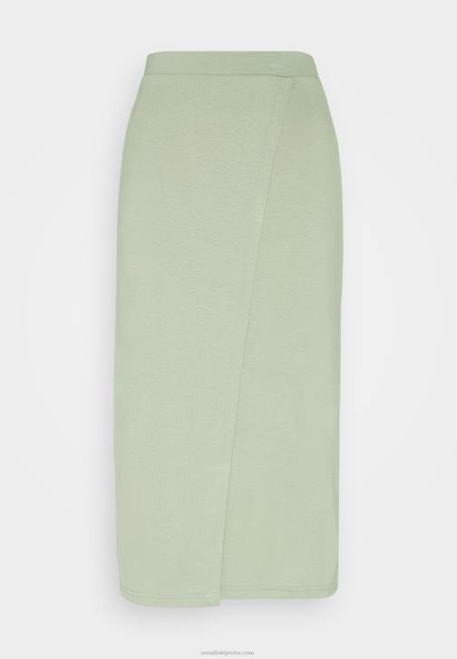 PN6V816 ženy Anna Field zavinovací sukně světle zelená