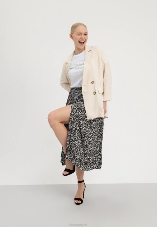 PN6V239 ženy Anna Field bílé tričko s potiskem