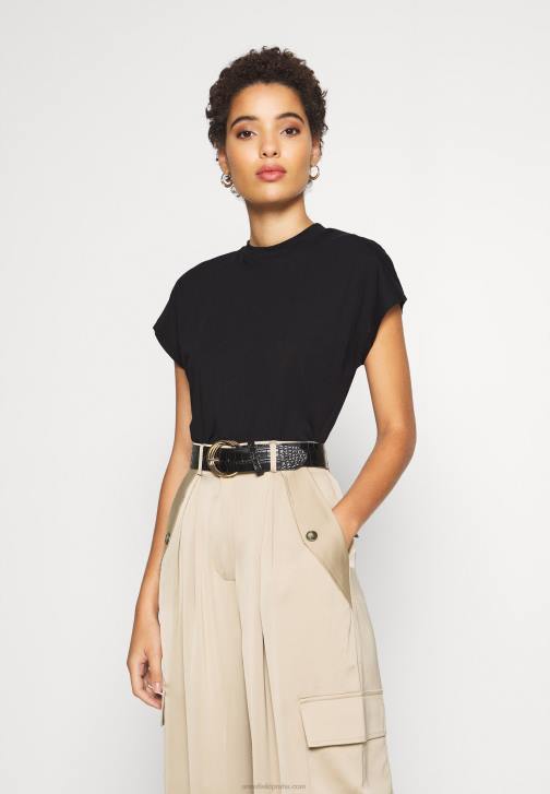 PN6V244 ženy Anna Field základní černé tričko