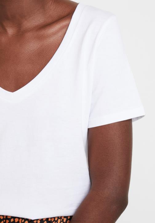 PN6V247 ženy Anna Field basic tričko bílé
