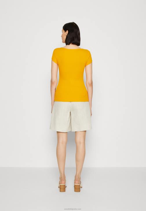PN6V250 ženy Anna Field tmavě žluté tričko s potiskem